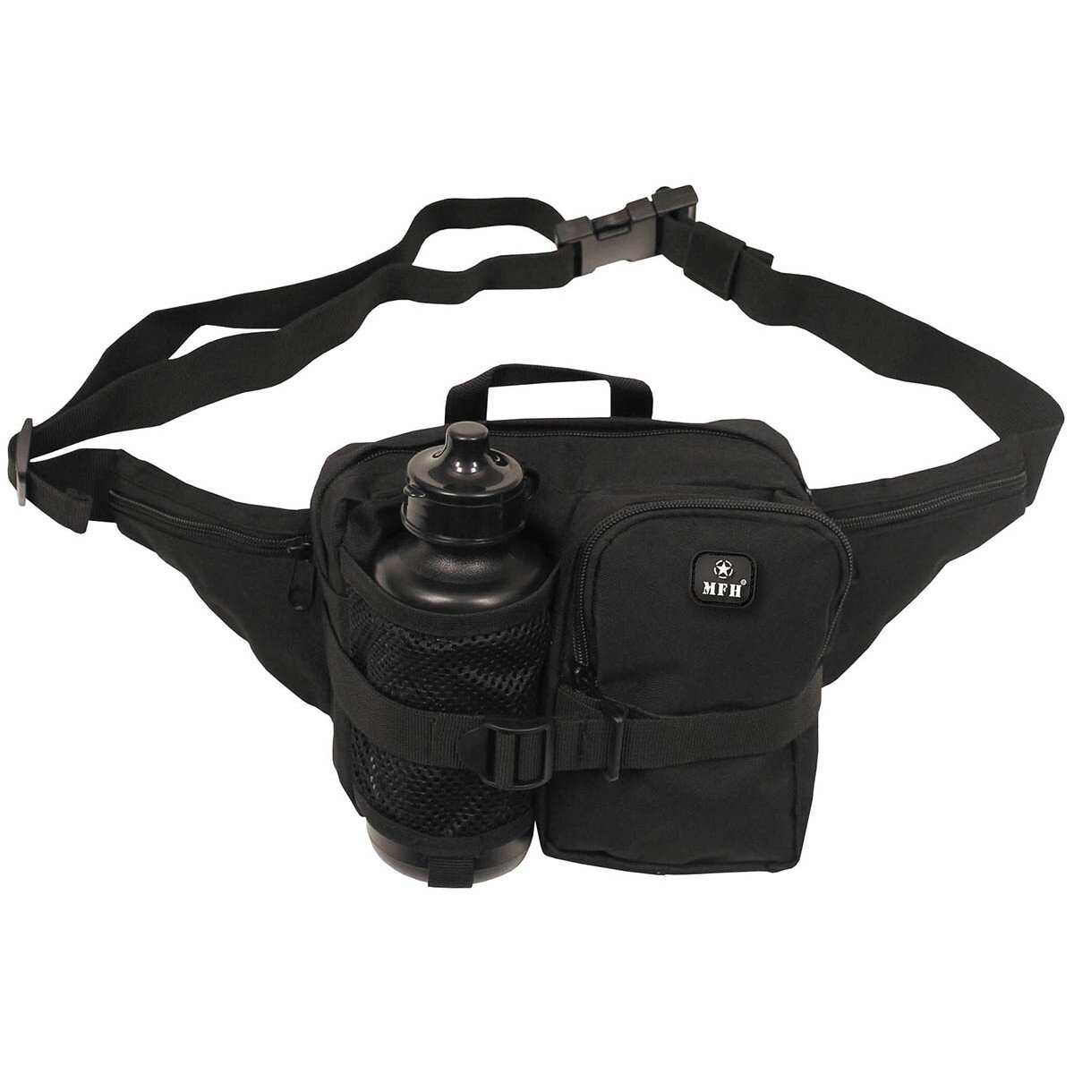 Waist Bag with Drinking Bottle, black