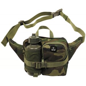 Waist Bag with Drinking Bottle, woodland