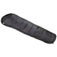Mumienschlafsack, schwarz, 2-lagige Füllung