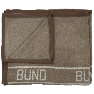 BW Wool Blanket, brown, ca. 220 x 130 cm