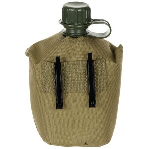 US Plastikfeldflasche, 1 l, Hülle, coyote tan, BPA-frei