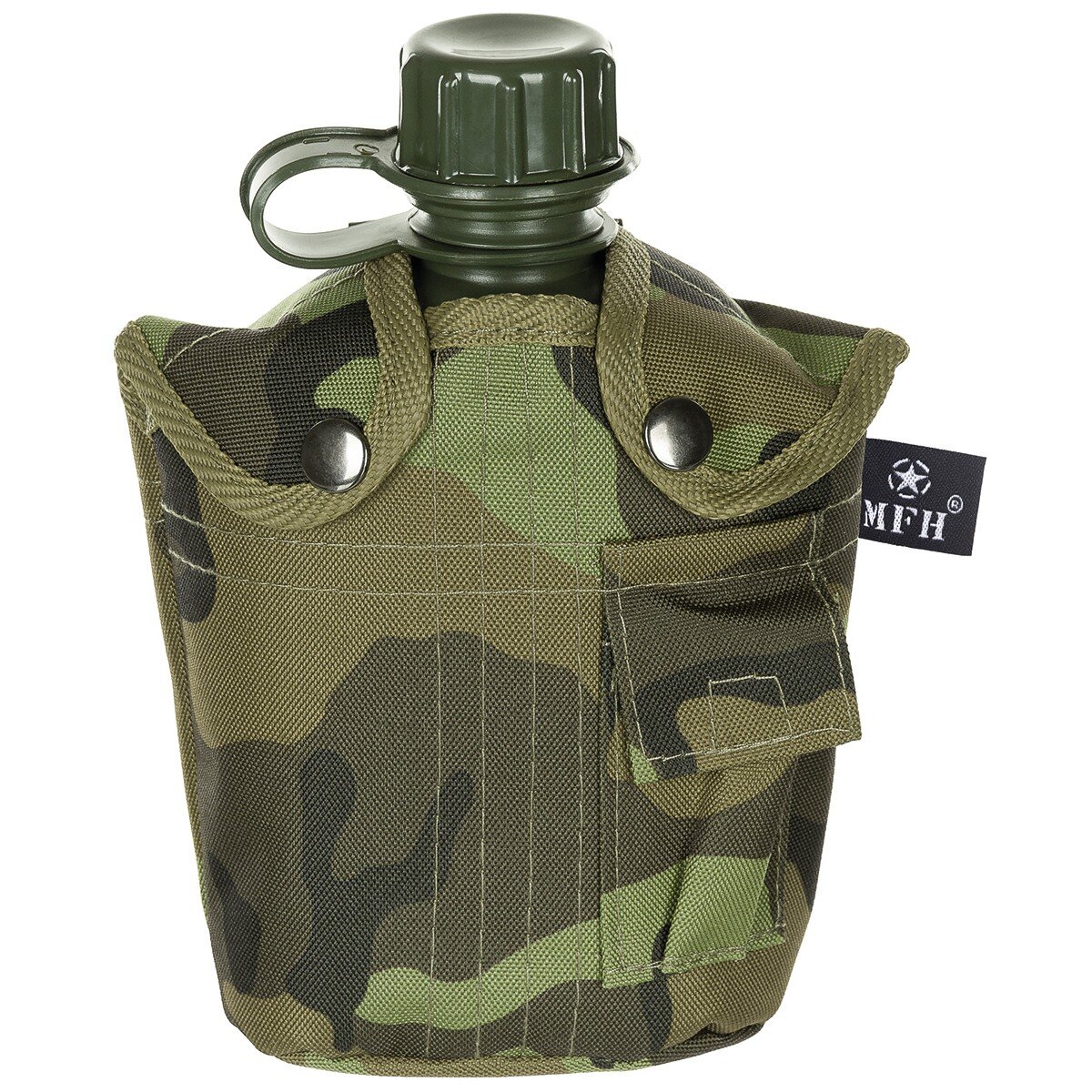 US Plastikfeldflasche, 1 l, Hülle, M 95 CZ tarn,...