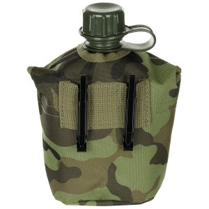 US Plastikfeldflasche, 1 l, Hülle, M 95 CZ tarn, BPA-frei