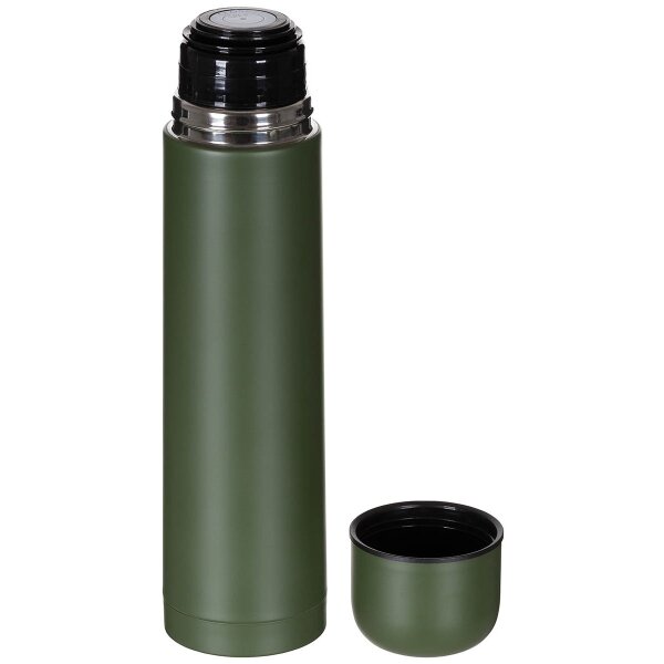 MFH 1 Liter Vacuum Thermos Bottle olive