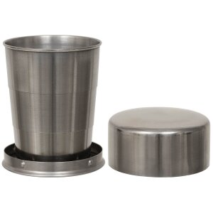 Drinking Cup, telescope, Stainless Steel, 15 cl