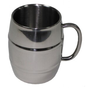 Mug, "Barrel", Stainless Steel, 450 ml,...