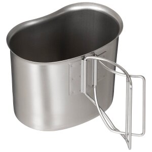 US Canteen Cup,  Stainless Steel, foldable handles