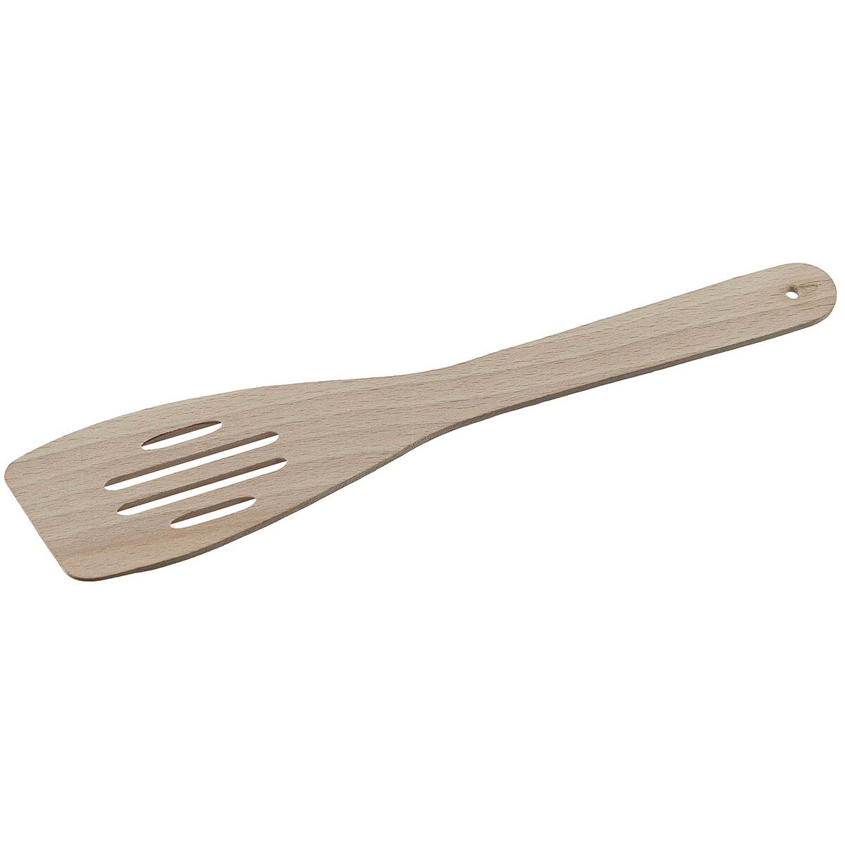 Spatula, slotted, Beechwood, ca. 28 cm