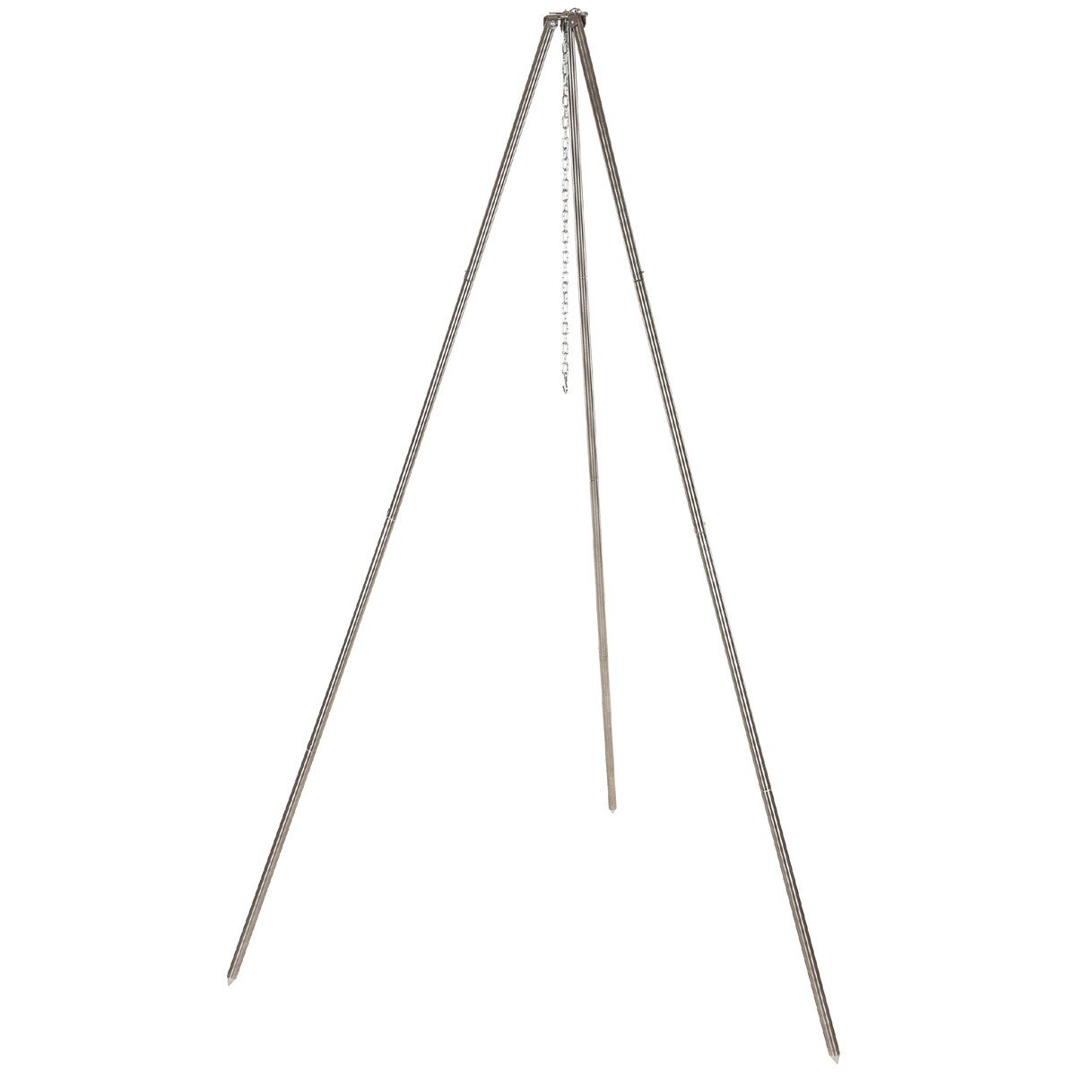 Dreibein gesteckt mit Bajonettbefestigung ca. 1,9 m aus Edelstahl, 72,99 €