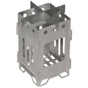 Outdoor Stove, "Hobo", large, Stainless Steel