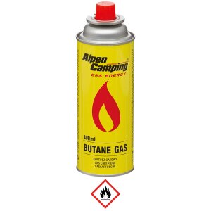 Valve Gas Cartridge, Butane, 220 g, (400 ml)