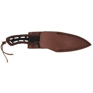 Knife, "Büffel II", wrapped handle, sheath