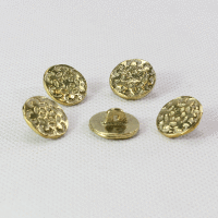 Brass Button with flowerpattern