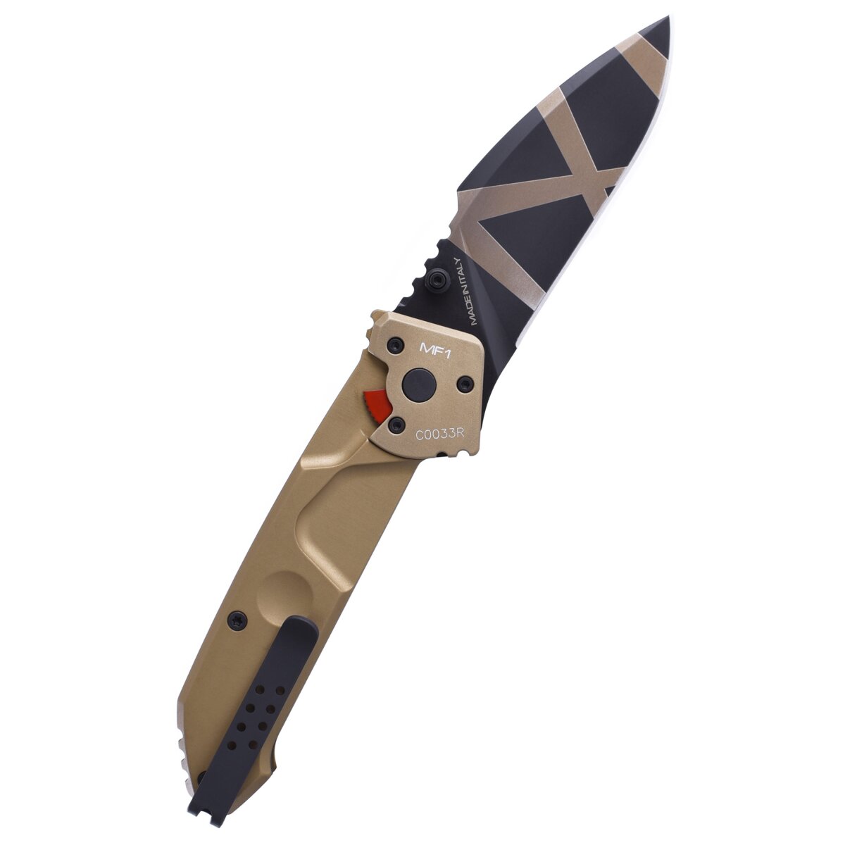 Coltello tascabile MF1 Desert , Rapporto di Estremizzazione