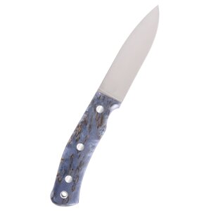 Outdoor knife Swedish Forest, Stable. Burl birch, Blue