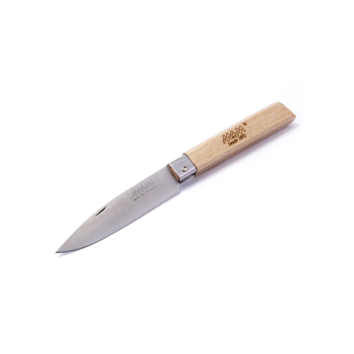 Pocket knife with drop point blade