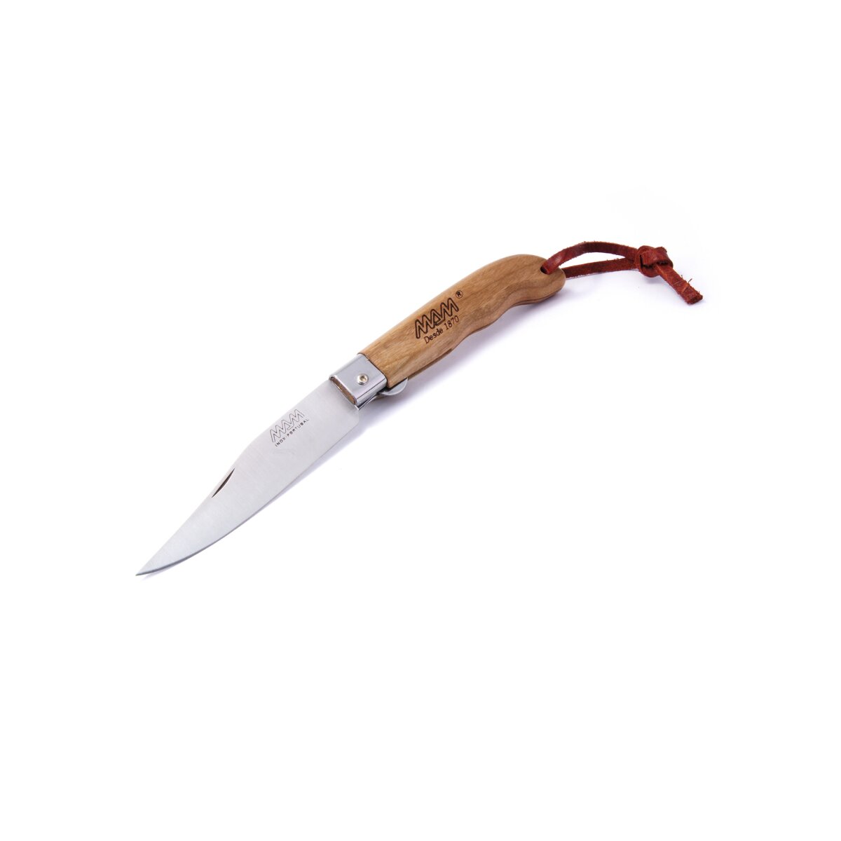 Coltello sportivo con linerlock + passante in pelle