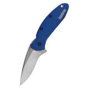 Couteau de poche Kershaw Scallion, bleu marine