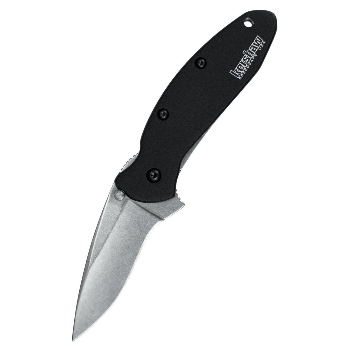 Couteau de poche Kershaw Scallion Black, Stonewash