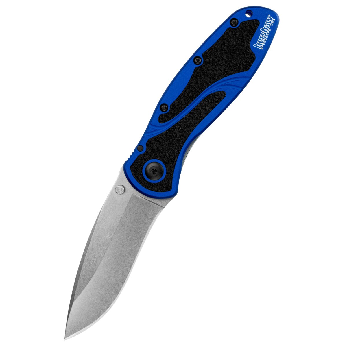 couteau de poche Kershaw Blur, bleu marine, Stonewash