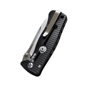 Taschenmesser SR2 Aluminium Schwarz, Satiniert, Lionsteel