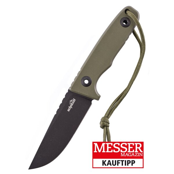 Carving TRI, outdoor knife, green