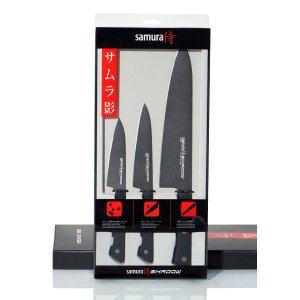 Set de couteaux Samura Shadow 3 pièces