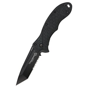 Tailwind Atomic Steel Tanto Pocket Knife, Black