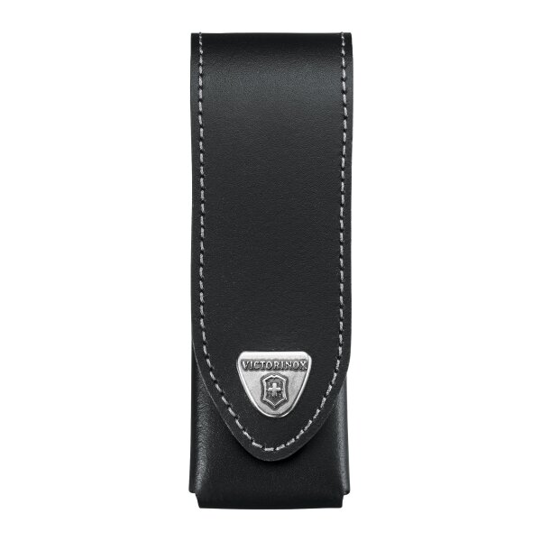 Belt case, leather black, up to 4 layers