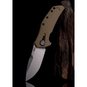 Taschenmesser ZT-0308, KVT G10 Coyote Tan/20CV SW