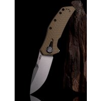 Taschenmesser ZT-0308, KVT G10 Coyote Tan/20CV SW