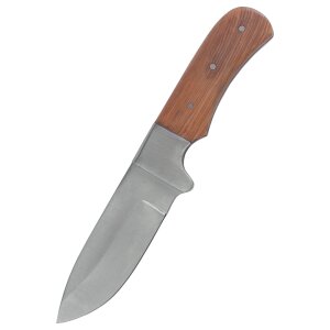 Pocket knife with olive wood handle