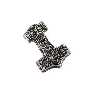 Viking amulet silver plated, Thorshammer Mj&ouml;lnir