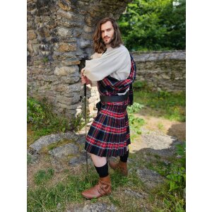 Kilts écossais, 8 Yard Kilt, Black Stewart Tartan