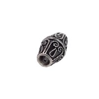 Viking age bead silver plated, No. B5