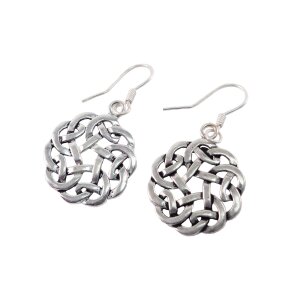 Earrings silver plated "Celtic knot" - pair