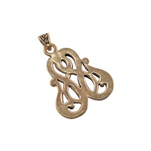 Pendentif viking en bronze "Serpent Midgard".