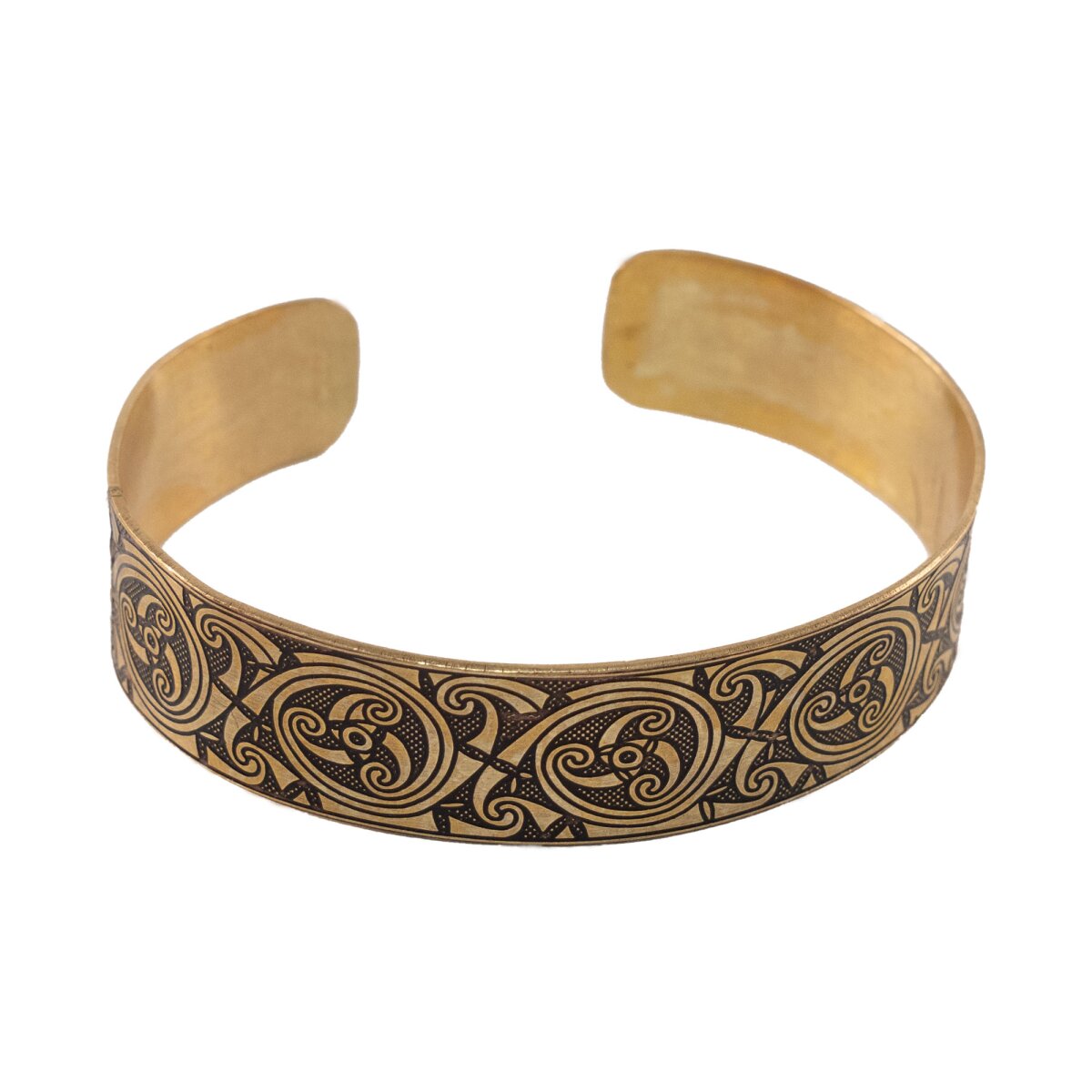 Brass bangle "Triskele"