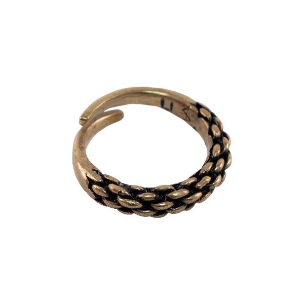 Wikinger Ring bronze "Chain" verschiedene Größen