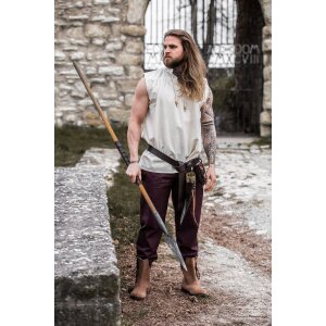 Sleeveless medieval shirt "Louis" Natural