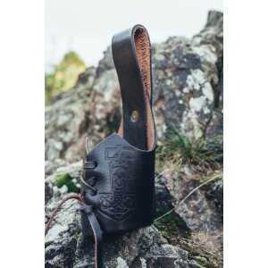 Leather drinking horn holder Thorshammer...