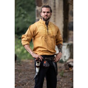 Medieval Shirt Honey Brown "Ansbert"