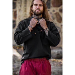 Medieval Shirt Black &quot;Ansbert&quot;