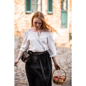 Medieval short sleeve blouse Natural "Sandra"