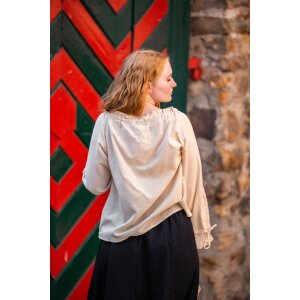 Medieval blouse with lace Hemp "Bettina"