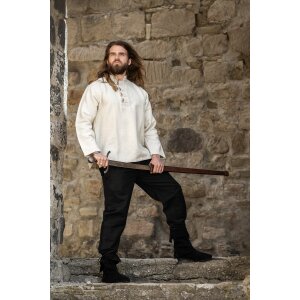 Medieval shirt in thick cotton Natural "Anton"