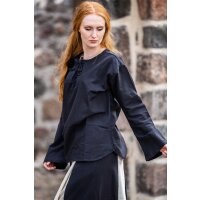 Mittelalter Bluse Schwarz "Tilda"