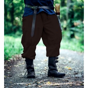 Rus trousers with leg lacing Brown "Magnus"