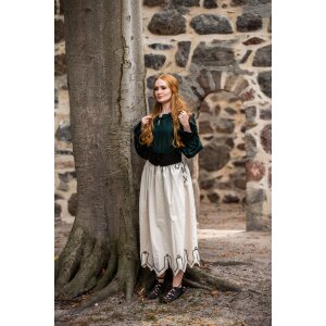Medieval skirt with embroidery Natural...