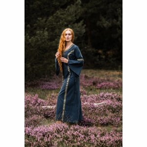 Mittelalter Baumwollkleid Blau "Angie"